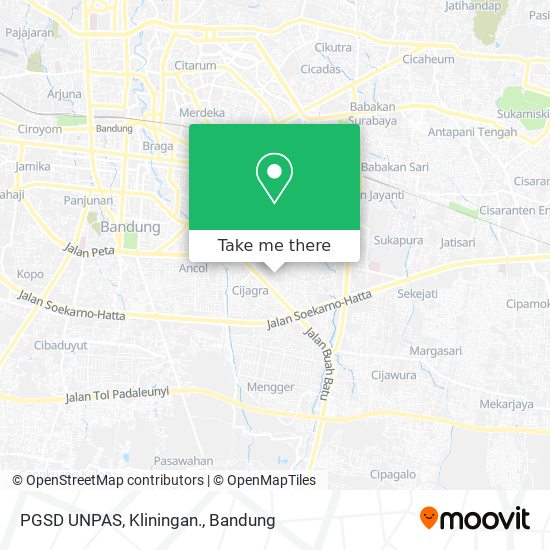 PGSD UNPAS, Kliningan. map