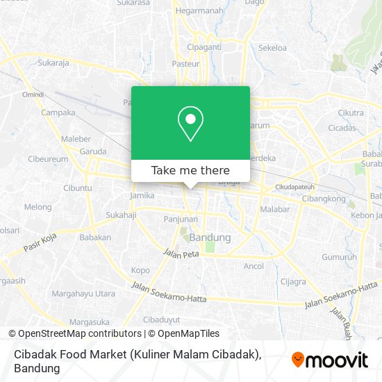 Cibadak Food Market (Kuliner Malam Cibadak) map