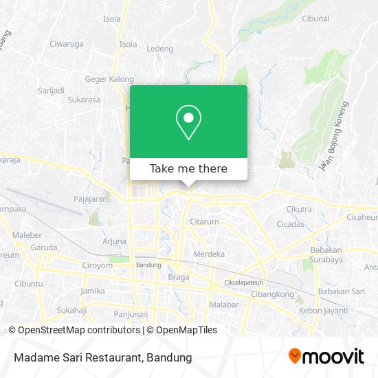 Madame Sari Restaurant map
