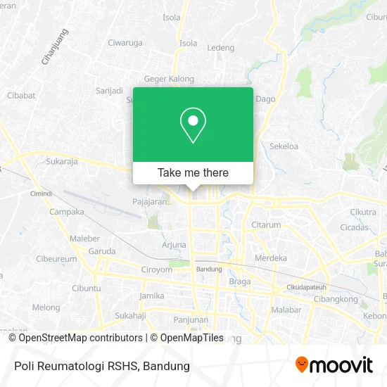 Poli Reumatologi RSHS map