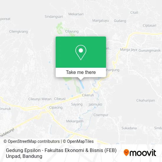 Gedung Epsilon - Fakultas Ekonomi & Bisnis (FEB) Unpad map