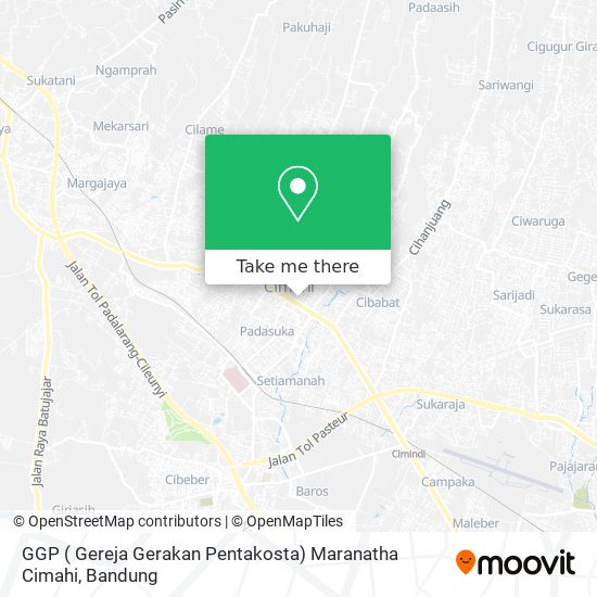 GGP ( Gereja Gerakan Pentakosta) Maranatha Cimahi map