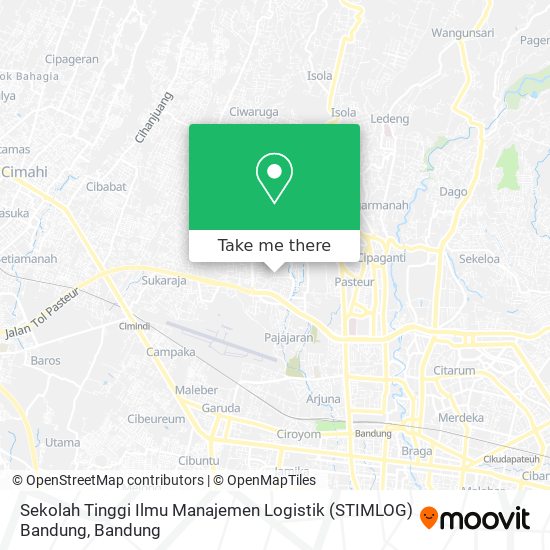 Sekolah Tinggi Ilmu Manajemen Logistik (STIMLOG) Bandung map
