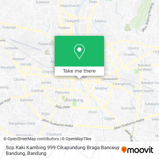 Sop Kaki Kambing 999 Cikapundung Braga Banceuy Bandung map