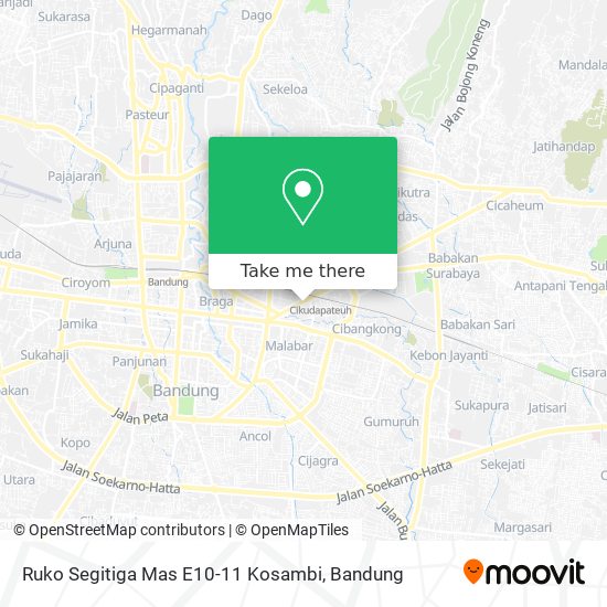 Ruko Segitiga Mas E10-11 Kosambi map
