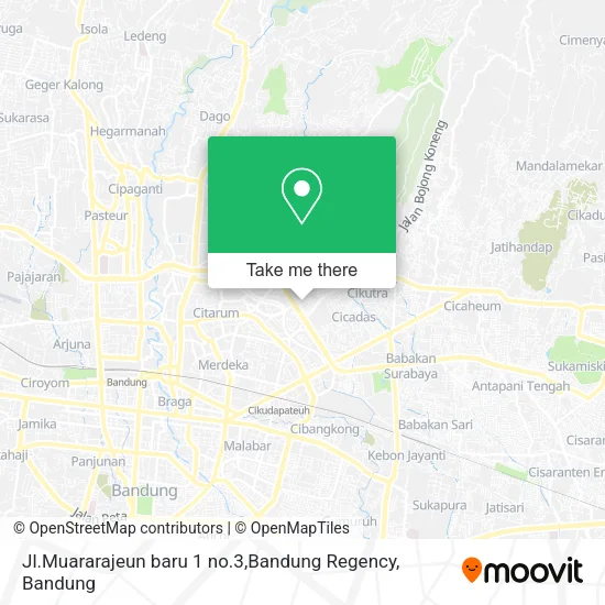Jl.Muararajeun baru 1 no.3,Bandung Regency map