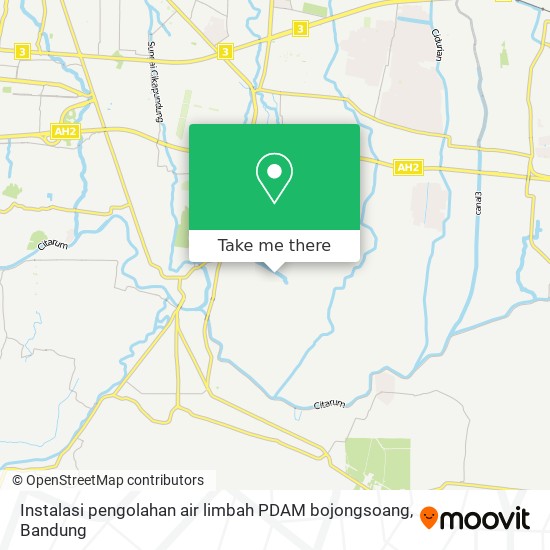 Instalasi pengolahan air limbah PDAM bojongsoang map