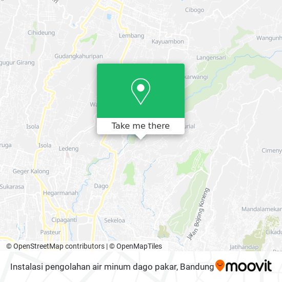 Instalasi pengolahan air minum dago pakar map