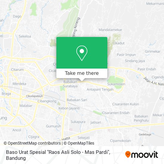 Baso Urat Spesial "Raos Asli Solo - Mas Pardi" map