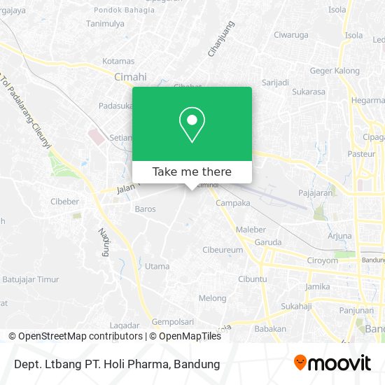Dept. Ltbang PT. Holi Pharma map