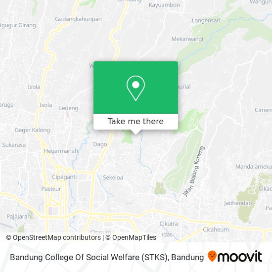 Bandung College Of Social Welfare (STKS) map