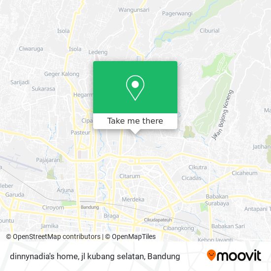 dinnynadia's home, jl kubang selatan map