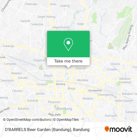 D'BARRELS Beer Garden (Bandung) map