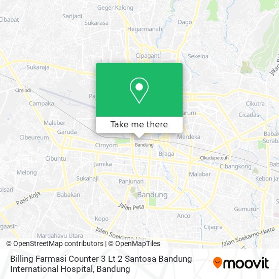 Billing Farmasi Counter 3 Lt 2 Santosa Bandung International Hospital map