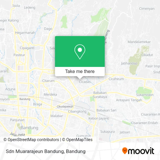 Sdn Muararajeun Bandung map