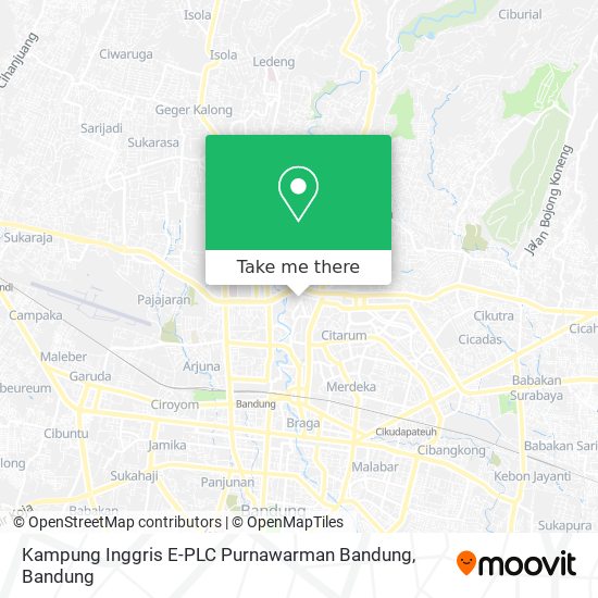 Kampung Inggris E-PLC Purnawarman Bandung map