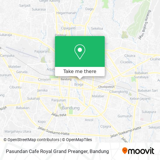 Pasundan Cafe Royal Grand Preanger map