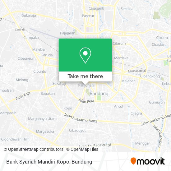 Bank Syariah Mandiri Kopo map