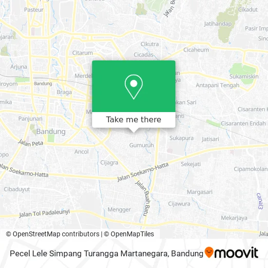 Pecel Lele Simpang Turangga Martanegara map