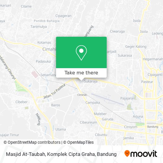 Masjid At-Taubah, Komplek Cipta Graha map