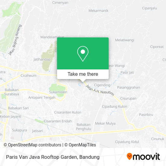 Paris Van Java Rooftop Garden map