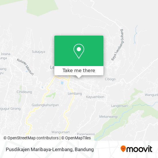 Pusdikajen Maribaya-Lembang map