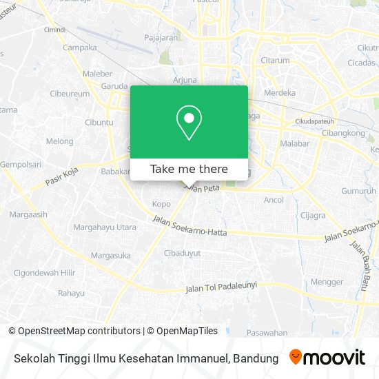 Sekolah Tinggi Ilmu Kesehatan Immanuel map