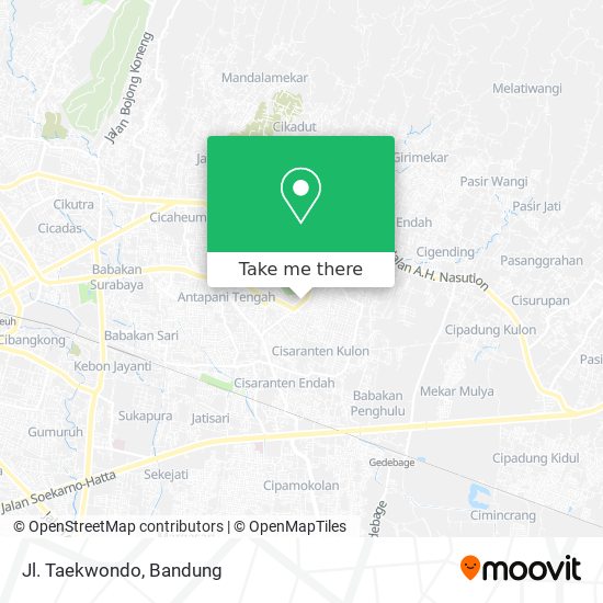 Jl. Taekwondo map