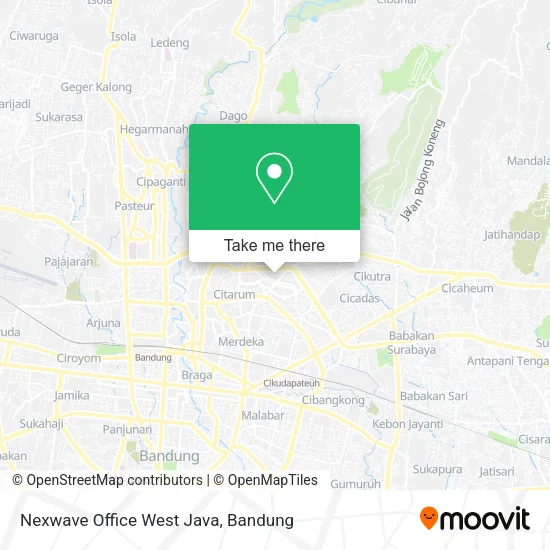 Nexwave Office West Java map