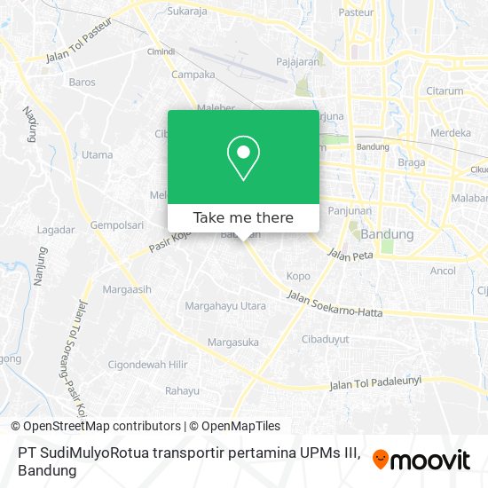 PT SudiMulyoRotua transportir pertamina UPMs III map