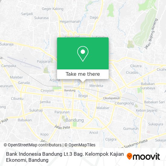 Bank Indonesia Bandung Lt.3 Bag. Kelompok Kajian Ekonomi map