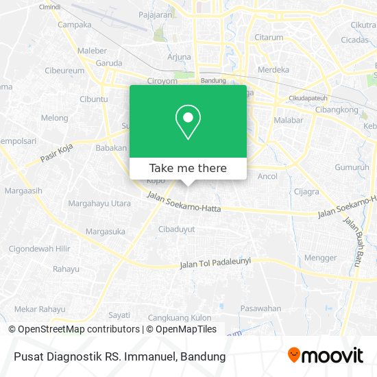 Pusat Diagnostik RS. Immanuel map