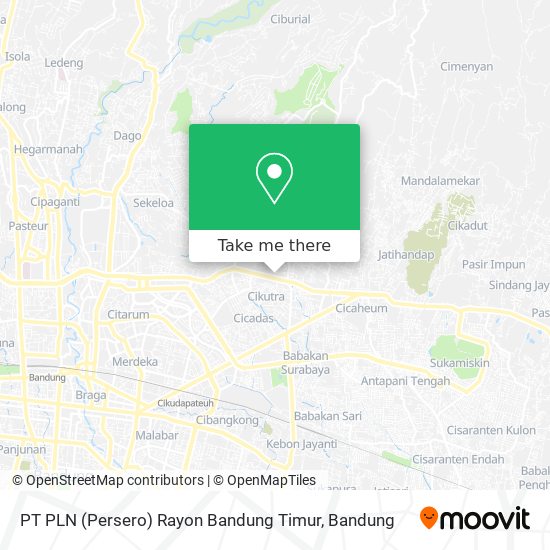 PT PLN (Persero) Rayon Bandung Timur map