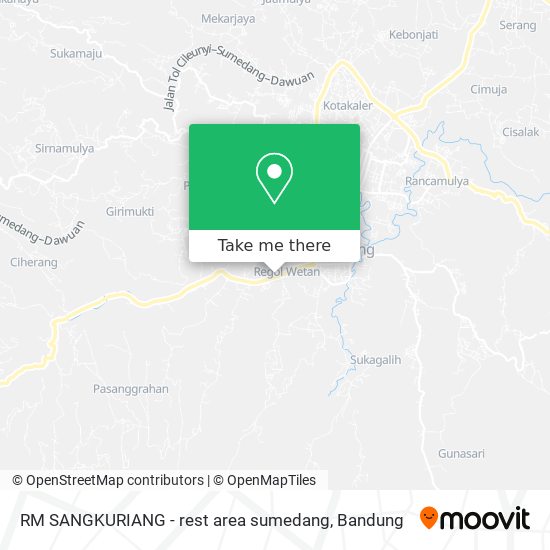 RM SANGKURIANG - rest area sumedang map