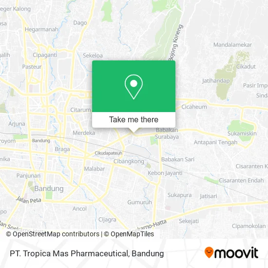 PT. Tropica Mas Pharmaceutical map