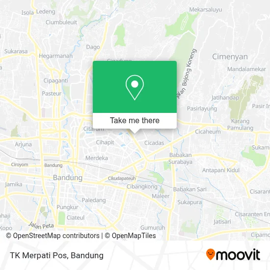TK Merpati Pos map