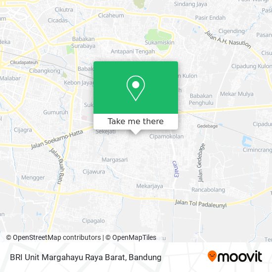 BRI Unit Margahayu Raya Barat map