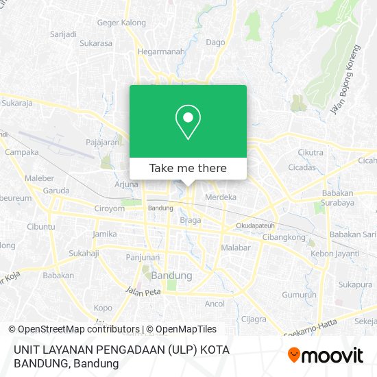 UNIT LAYANAN PENGADAAN (ULP) KOTA BANDUNG map
