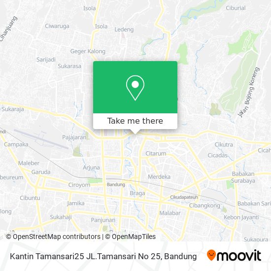 Kantin Tamansari25 JL.Tamansari No 25 map