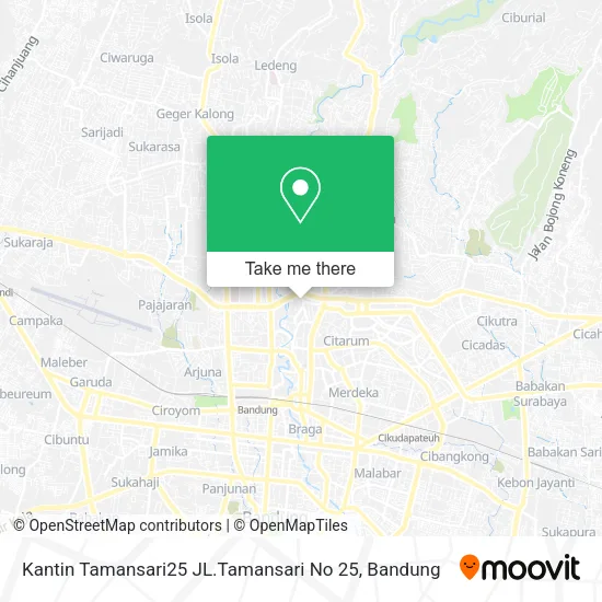 Kantin Tamansari25 JL.Tamansari No 25 map