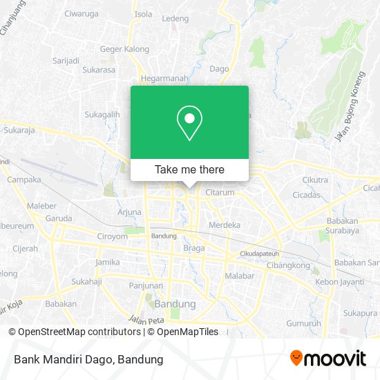 Bank Mandiri Dago map