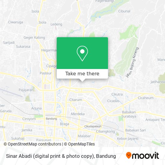 Sinar Abadi (digital print & photo copy) map