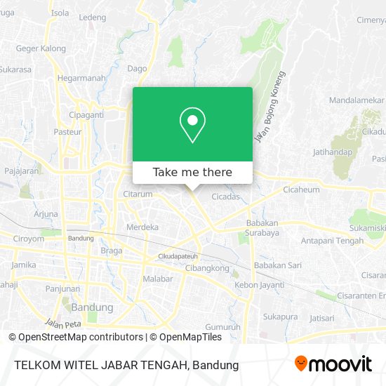 TELKOM WITEL JABAR TENGAH map