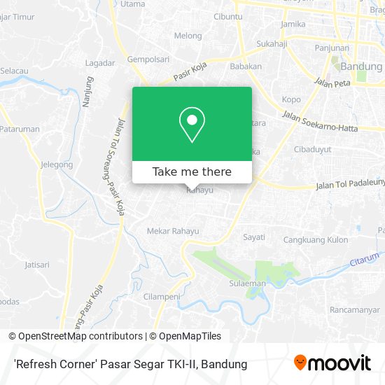 'Refresh Corner' Pasar Segar TKI-II map