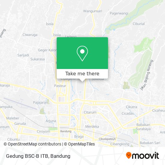 Gedung BSC-B ITB map
