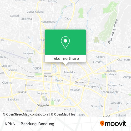 KPKNL - Bandung map