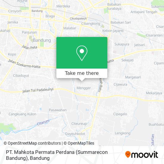 PT. Mahkota Permata Perdana (Summarecon Bandung) map