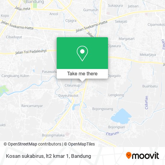 Kosan sukabirus, lt2 kmar 1 map
