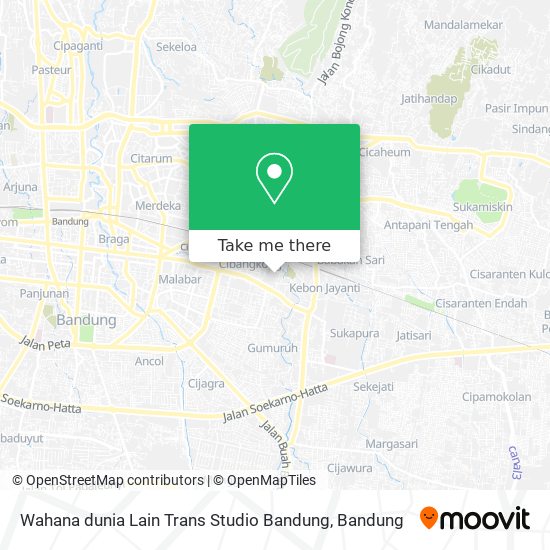 Wahana dunia Lain Trans Studio Bandung map