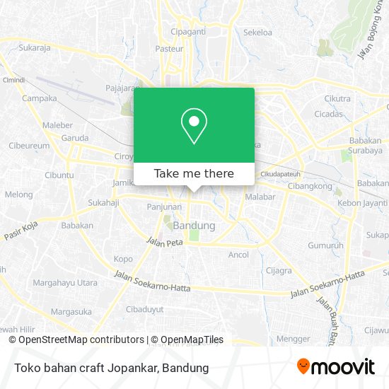 Toko bahan craft Jopankar map